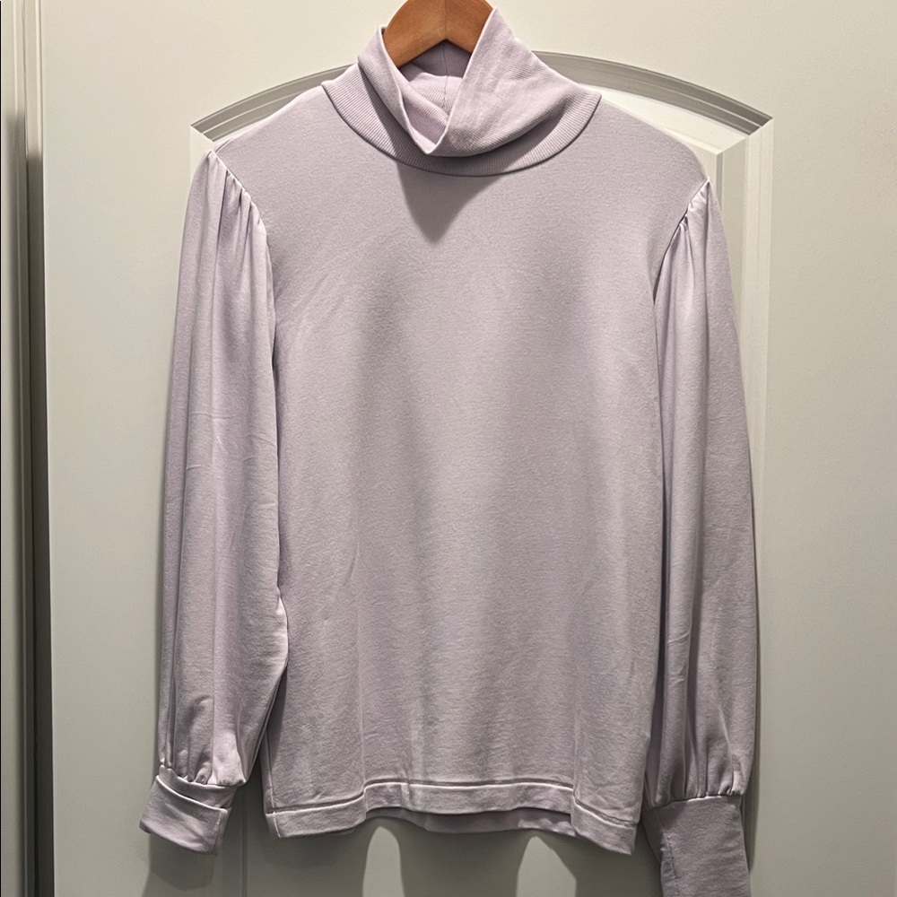 Grey State Lavender Turtleneck Top